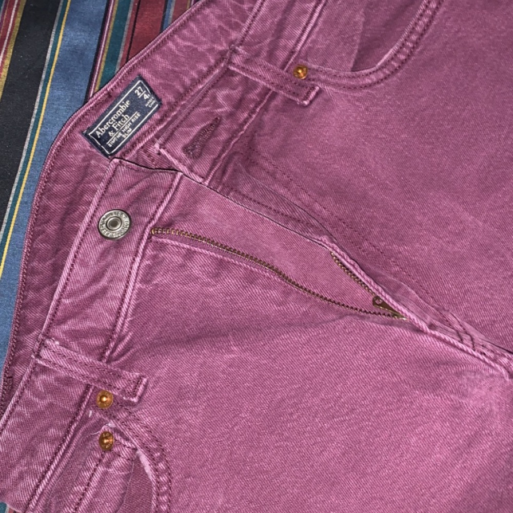 Rustic Purple Abercrombie Jeans